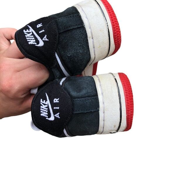 Rare 2018 Nike Air Force 1 Low Mystic Red Black Size 6 - Picture 7 of 16